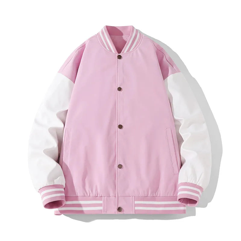 Spring Autumn Men's Pilot Couple Baseball Jacket