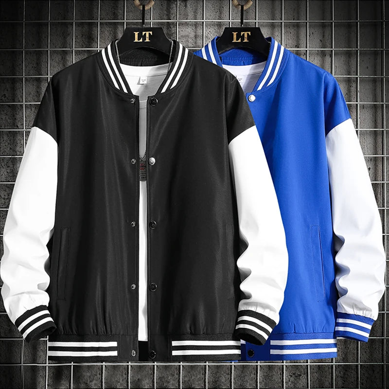 Spring Autumn Men's Pilot Couple Baseball Jacket