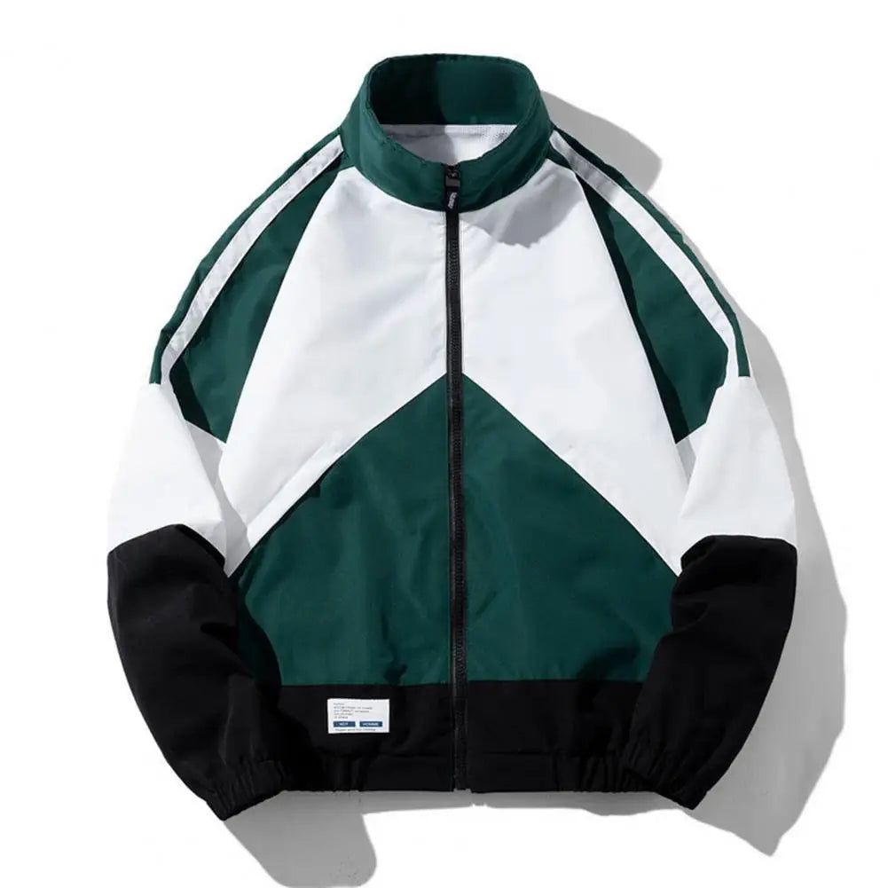 Hip Hop Varsity Jacket Men High Street Patchwork Bomber Jacket