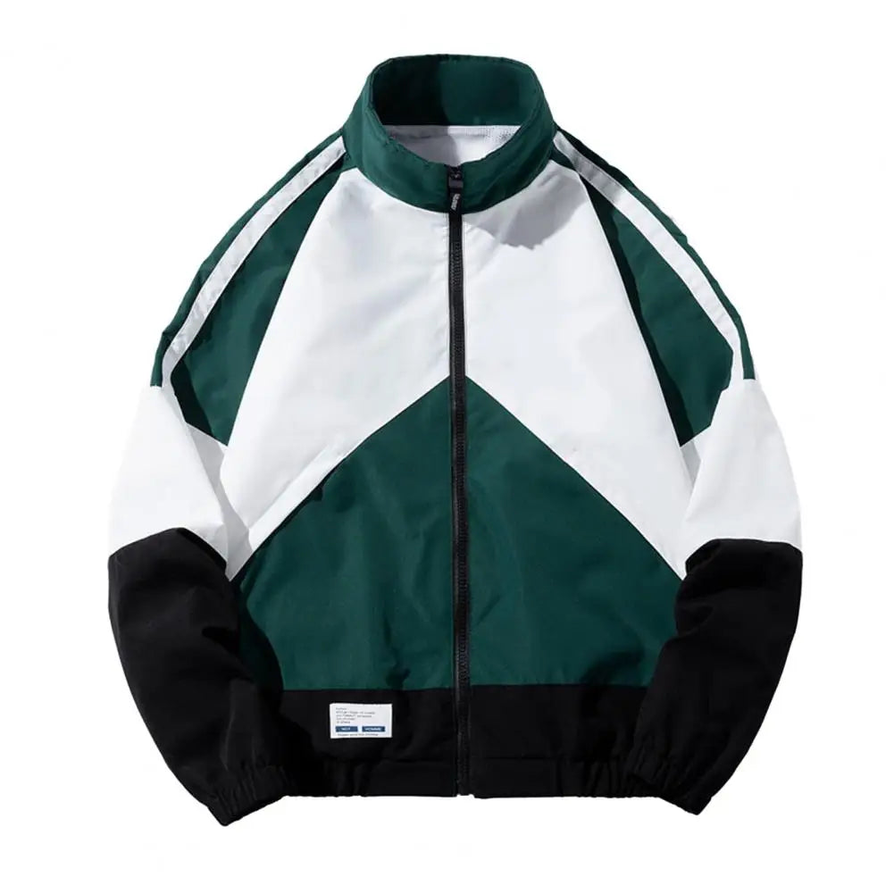 Hip Hop Varsity Jacket Men High Street Patchwork Bomber Jacket
