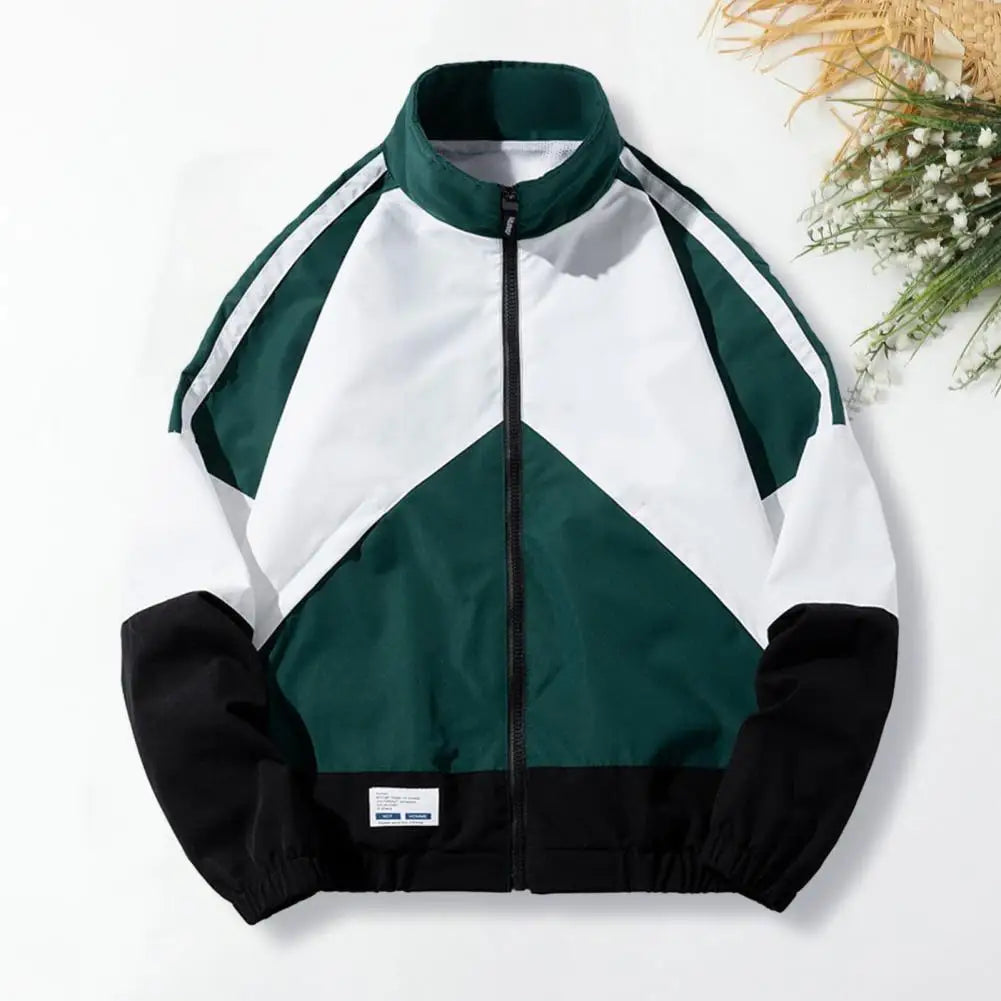 Hip Hop Varsity Jacket Men High Street Patchwork Bomber Jacket