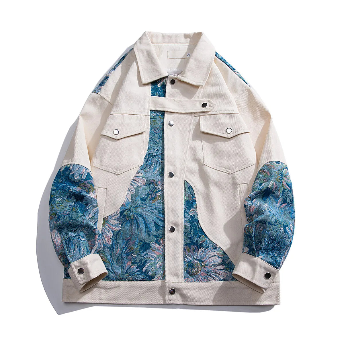 Men's Streetwear Woman Embroidered Jacket