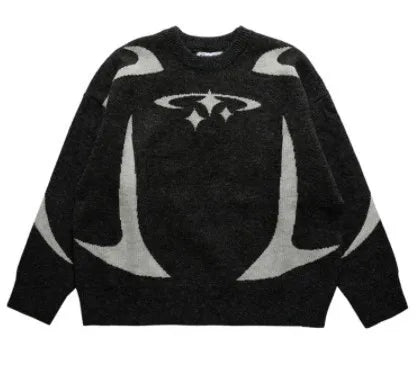 Men's Vintage Knitwear Y2K Stars Print Sweaters