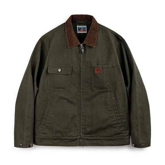 Retro Corduroy Collar Heavyweight Detroit Jacket