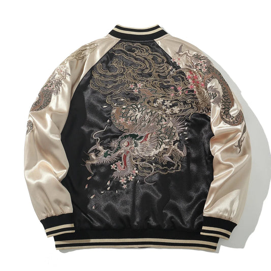 High Quality Autumn Dragon Embroidered Jacket