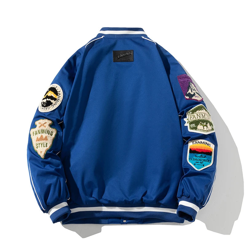 Winter Varsity Letter Badge American Baseball Jacket