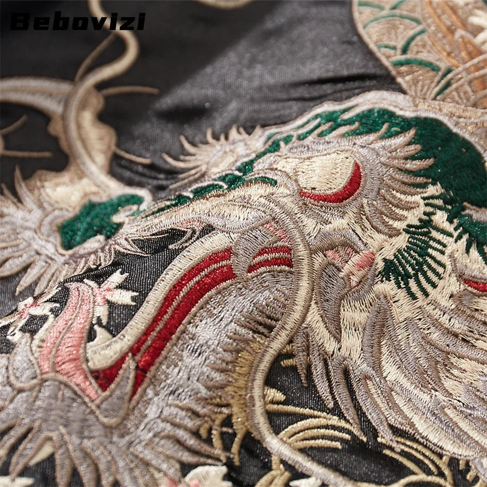 High Quality Autumn Dragon Embroidered Jacket