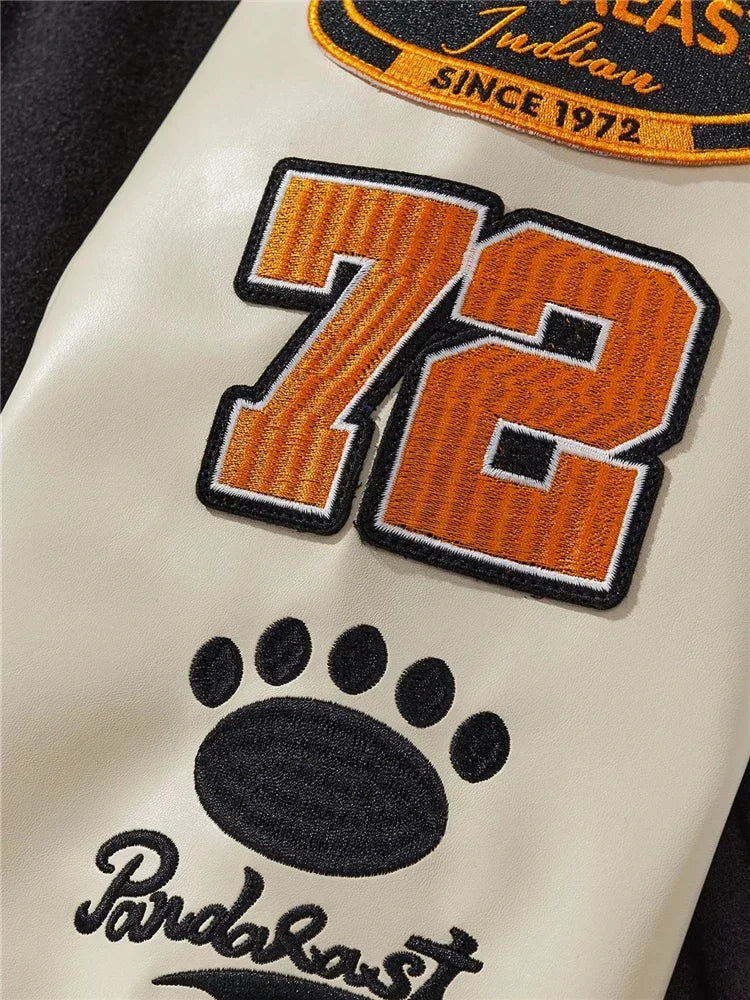 Black White Stripe High Street Streetwear Coat