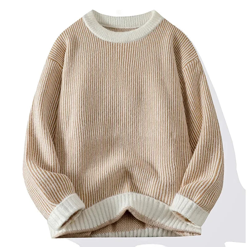 Crew Neck Long Sleeve Vest Sweater