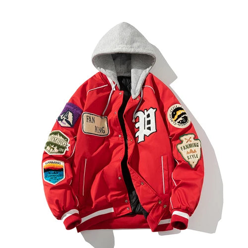 Winter Varsity Letter Badge American Baseball Jacket