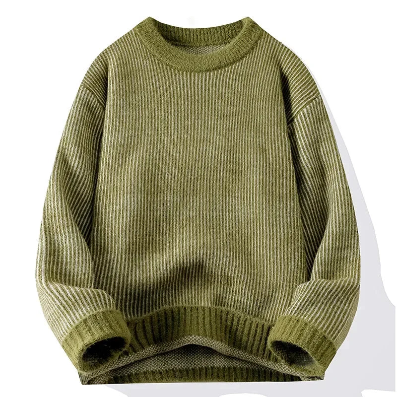 Crew Neck Long Sleeve Vest Sweater