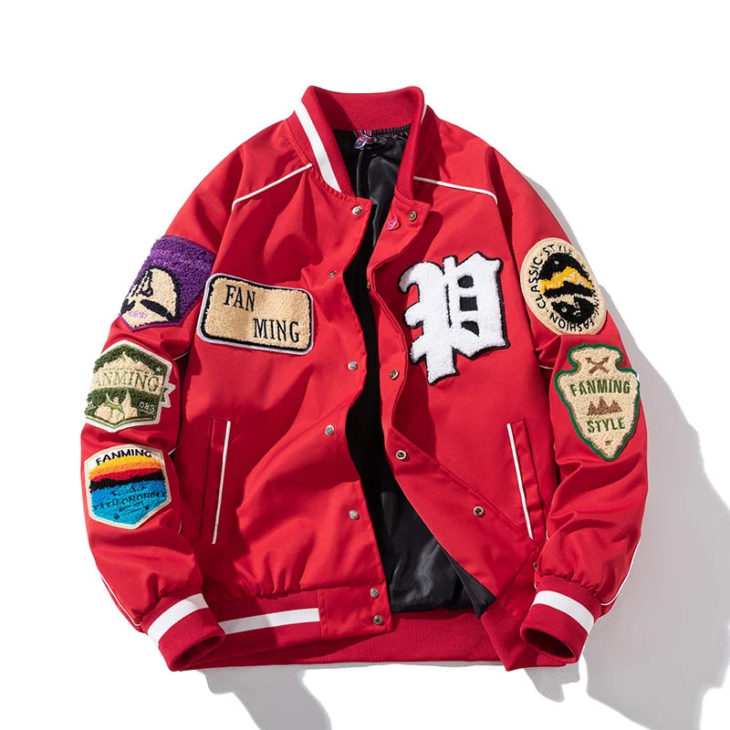 Winter Varsity Letter Badge American Baseball Jacket