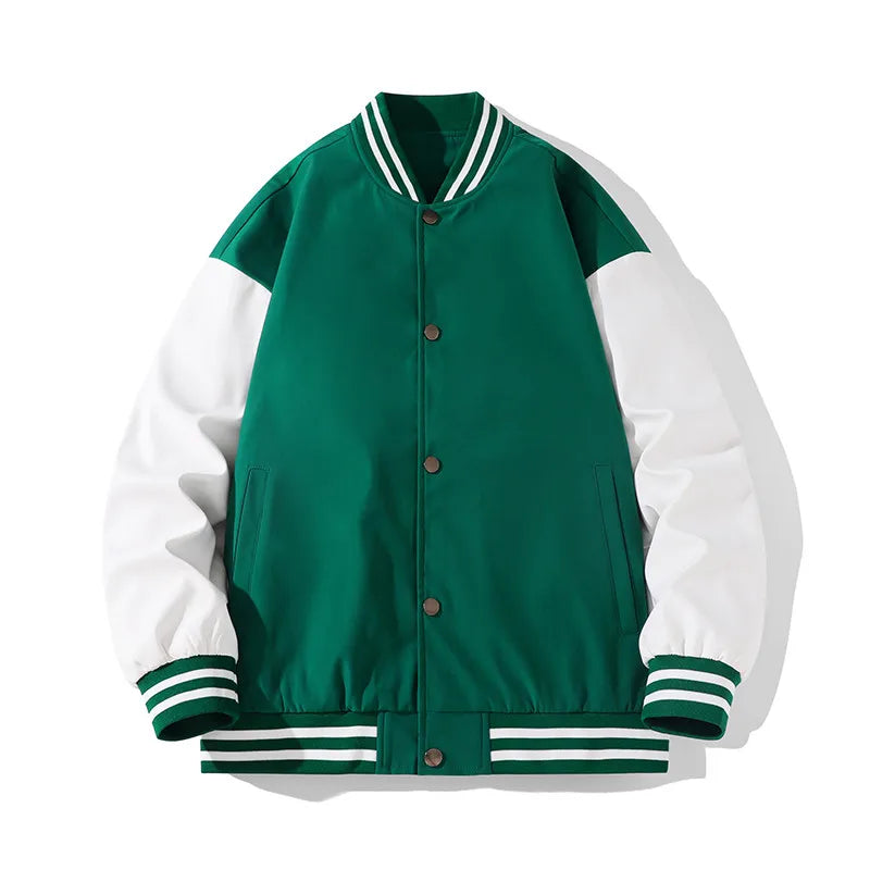 Spring Autumn Men's Pilot Couple Baseball Jacket