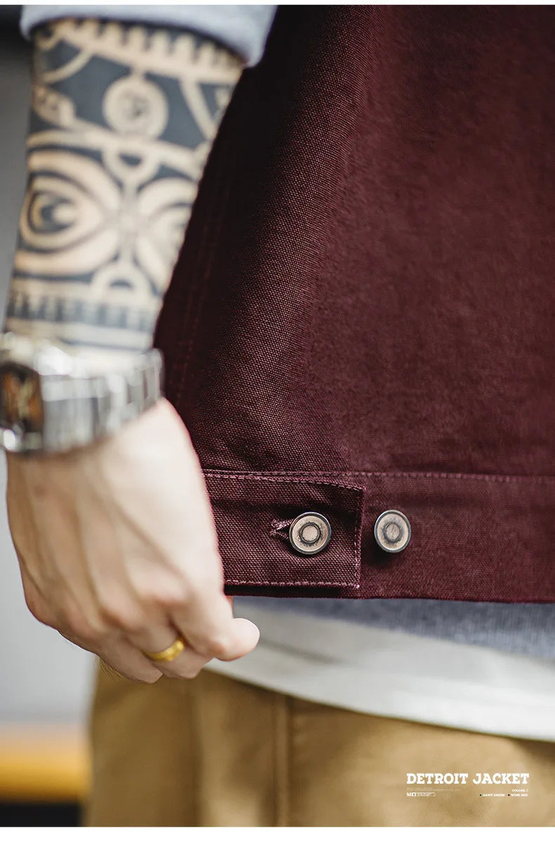 Retro Corduroy Collar Heavyweight Detroit Jacket