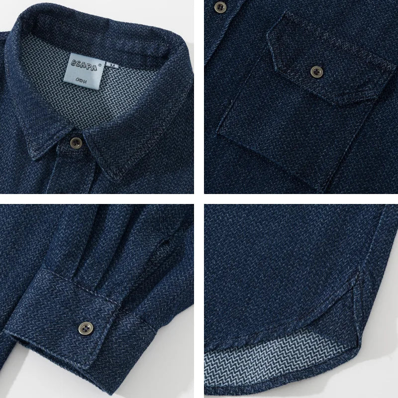 Blue Heavy Denim Shirt