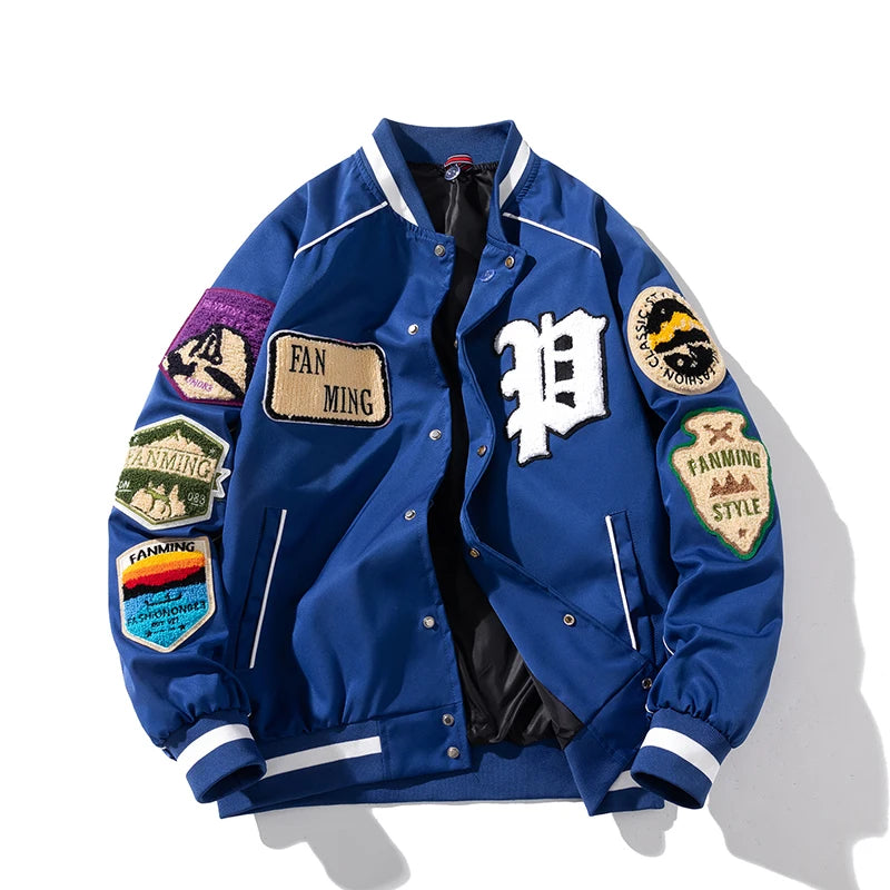 Winter Varsity Letter Badge American Baseball Jacket