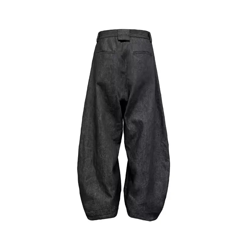 High Waist Women's Jeans Vintage Wide Leg Denim Trousers