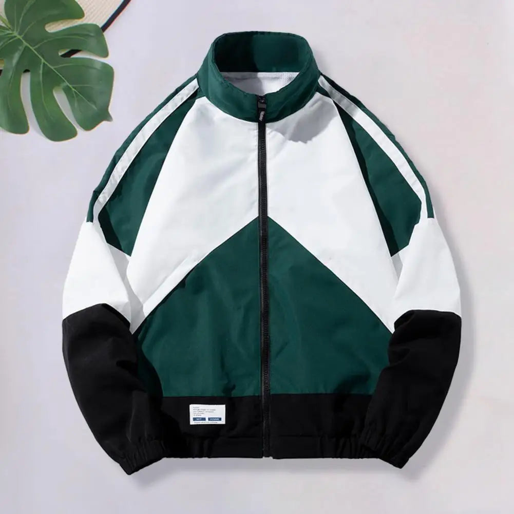 Hip Hop Varsity Jacket Men High Street Patchwork Bomber Jacket
